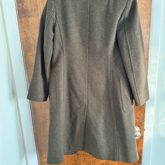 J. Crew Women's Dark Green Wool Coat - Picture 4 of 6